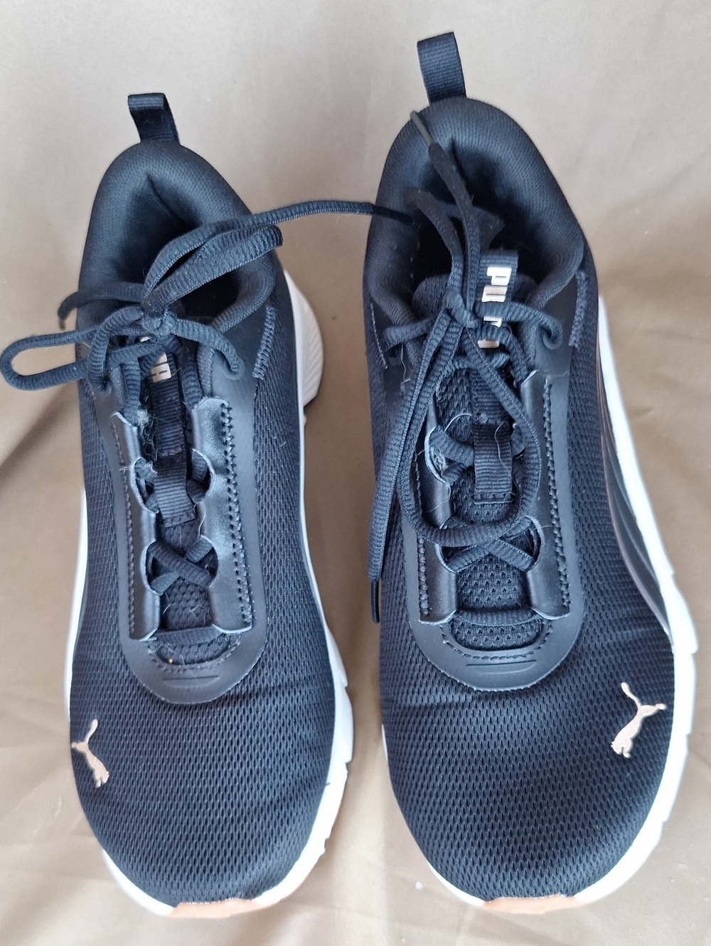 Puma Women’s Black and White Mesh Sneakers